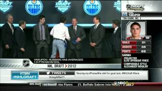 Oilers draft Nail Yakupov 1 overall [upl. by Nyllij]