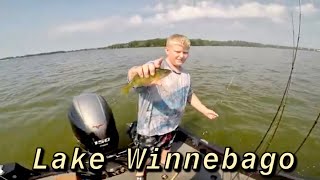 Lake Winnebago perch fishing 8623 [upl. by Ydnew]