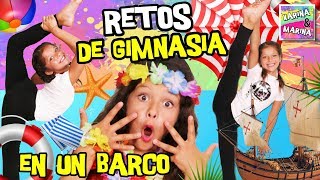 🤸‍♀️ ¡RETOS de GIMNASIA RÍTMICA en el BARCO 🛳 🎀 GIMNASIA RÍTMICA y GIMNASIA ARTÍSTICA en VERANO [upl. by Enyawd]