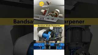 Bandsaw blade sharpeners typically work by grinding the teeth [upl. by Tapes421]