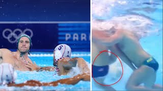 An American Water Polo Player Appeared to grab the trunks of his Rival Under the Water [upl. by Azaria87]