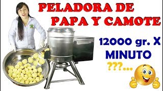 Maquina Peladora de Papas Industrial PELADORA DE PAPAS ELÉCTRICA 2019  Pelador De Papas Perú [upl. by Sidney]