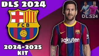 DLS 2024 CUSTOM KIT INPUT  DREAM LEAGUE SOCCER 2024  DLS 2024 BARCELONA FC KIT 😎 [upl. by Roderic899]