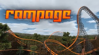 quotRampagequot  RMC Hyper Hybrid TallestFastestSteepest  NoLimits 2  FVD [upl. by Aikar]