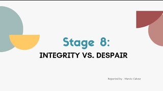 Stage 8  Integrity vs Despair  Erik Eriksons Psychosocial Theory of Development [upl. by Rebak]