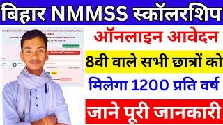 Bihar NMMSS Scholarship 2024  Bihar NMMSS Scholarship Online 202425  NMMSS Scholarship [upl. by Critta]