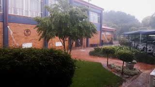 Heavy rain in Elardus Park in Pretoria [upl. by Trin]