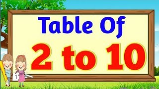 Table 2 to 102 to 10 TablesWrite Table With Colours2 se 10 tak Phadeourclasspoint [upl. by Ydaf]