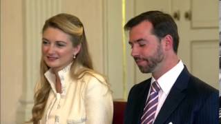 Civil Wedding of Prince Guillaume and Countess Stephanie de Lannoy VIDEO [upl. by Rafi]