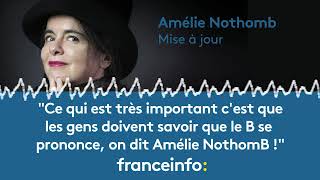 Amélie Nothomb  quotLe B se prononce on dit NothomBquot [upl. by Lussier]