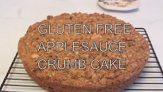 Gluten Free Applesauce Nut Crumb Cake [upl. by Aij]