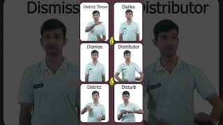 Vocabulary words from D  Part 10 in Indian Sign Language ISL By PHIN Deaf [upl. by Losse208]