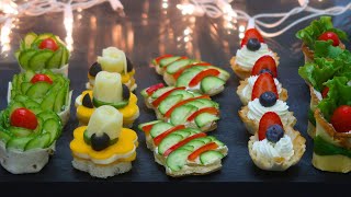 5 Delicious Christmas Party Appetizers  Easy Party Canapés for Christmas [upl. by Graehme]