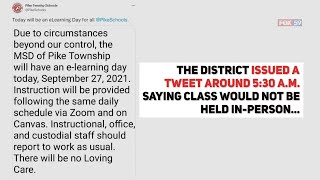 MSD of Pike Township declares elearning day for Monday [upl. by Sawtelle]