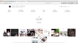 Flothemes  Melbourne  Blog and Gallery Pages [upl. by Noed]