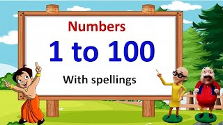 1 to 100 spellings1 to 100 in English1 to 100 number1 to 100 spelling songone tohundred spelling [upl. by Yseulte]