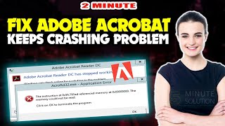 How to Fix Adobe Acrobat Keeps Crashing Problem 2024 [upl. by Meehan521]