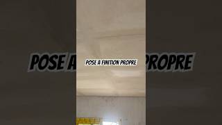 Une finition propre de plafond en plâtre calmdown [upl. by Darahs]