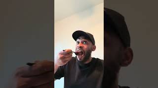 Trying Liberian Jollof Rice  AfroEatz Liberian Food Review  Small Chops [upl. by Imailiv]