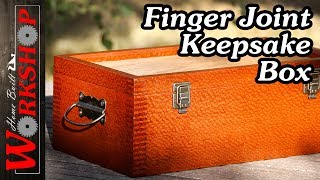 How to make a Keepsake Box with Finger Joints  Finger Joints on the Table Saw [upl. by Rats]