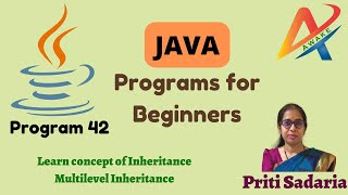 Java Inheritance Exploring Multilevel Inheritance  Comprehensive Tutorial [upl. by Bianca178]