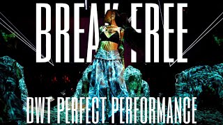 ariana grande  break free dwt perfect performance [upl. by Yelroc]