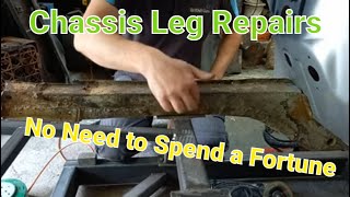 Escort MK1 Restoration Project Part 14 OS chassis leg car restoration [upl. by Ytinav505]