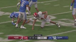 College Football 25 match Alabama vs Kentucky [upl. by Ariel]