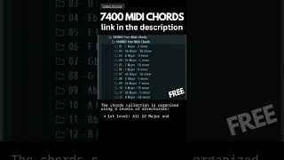 FREE MIDI CHORD PACK shorts [upl. by Eetse]