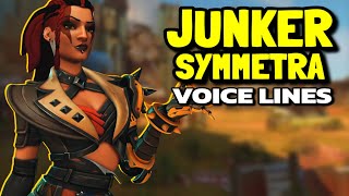 JUNKER SYMMETRA  Voice Line Interactions Overwatch 2 Season 10 [upl. by Haididej326]