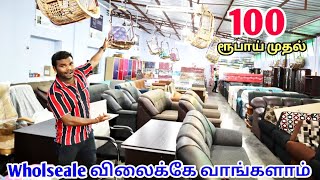 Cheapest furniture market  wholesale furniture Tamil nadu  Home appliances   TAMIL VLOGGER [upl. by Sadnalor469]