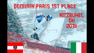 DOMINIK PARIS WINS IN KitzbühelStreif SKI WC 2019 HD [upl. by Alysoun]