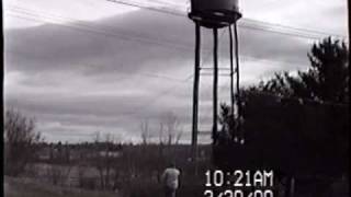 Eastland Water Tower Falls Down [upl. by Ewald539]