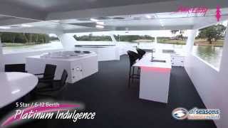 Platinum Indulgence Houseboat  All Seasons Houseboat Mildura [upl. by Sylram]