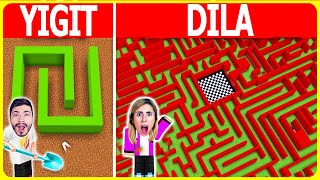 Minecraft FAKİR vs ZENGİN DEVASA LABİRENT İNŞA ETME YARIŞMASI [upl. by Eerized962]