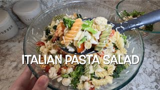 Italian Pasta Salad Amazing For Pot Lucks Tailgating Or Graduation Parties [upl. by Ogilvy558]