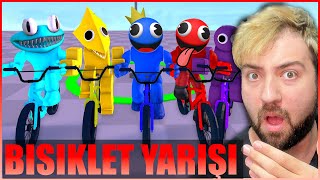 PARKUR AMA BİSİKLET İLE BİTİRMELİ  ROBLOX RAINBOW FRİENDS BİKE RACE  HAN KRAL EKİP [upl. by Llarret]