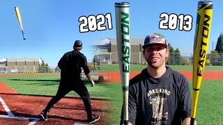 2013 Easton XL3 vs 2021 Easton B5  Old vs New BBCOR Baseball Bat Showdown [upl. by Inanaup388]