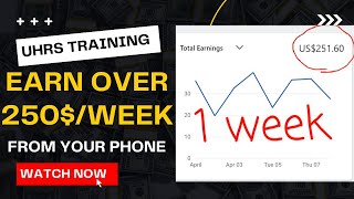 UHRS TRAINING HOW TO WORK ON UHRS ON MOBILE PHONE Step by Step Guide Hitapp Tricks Money Online [upl. by Noedig]