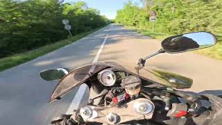 Kawasaki ninja zx6r 2008 top speed one hand pushing [upl. by Dumah316]