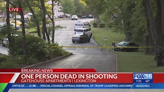 1 dead near Gatehouse Apartments after overnight shooting in Lexington [upl. by Norrat]