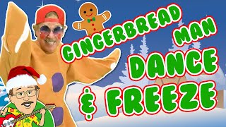 Gingerbread Man Dance and Freeze Vol 2  Jack Hartmann  Holiday Freeze Dance [upl. by Faye]