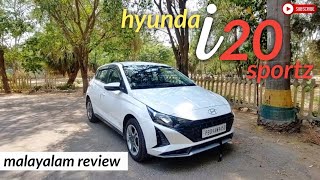 Hyundai i20 2024 Facelift  Sportz Varient  Malayalam Review  Theturbo49 [upl. by Urdna24]