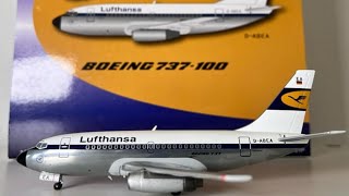 RARE UNBOXING and REVIEW  Inflight 200 Lufthansa Boeing 737100 reg DABEA  BBOXLH731P [upl. by Leah]