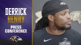 Lamar Jackson Derrick Henry Media Availability  Baltimore Ravens [upl. by Schroth]