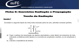 Como calcular a impedância e esboçar a associação equivalente de um dipolo em presença do solo [upl. by Ashlan]