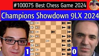 Fabiano Caruana vs Garry Kasparov  Champions Showdown 2024 chess [upl. by Shari982]