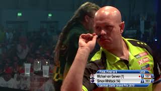 2019 German Darts Grand Prix final  Van Gerwen v Whitlock [upl. by Ury]