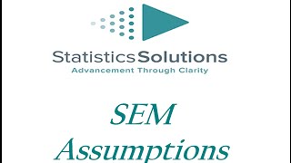 SEM Assumptions [upl. by Aihsoj]