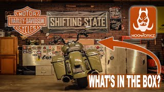 HARLEYDAVIDSON ROAD KING SPECIAL CVO REAR FENDER AND HOGWORKZ LIGHTS  REVIEW  WHATS IN THE BOX [upl. by Dore]